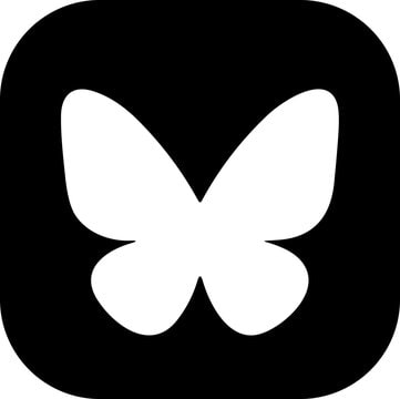 black and white Blue Sky logo