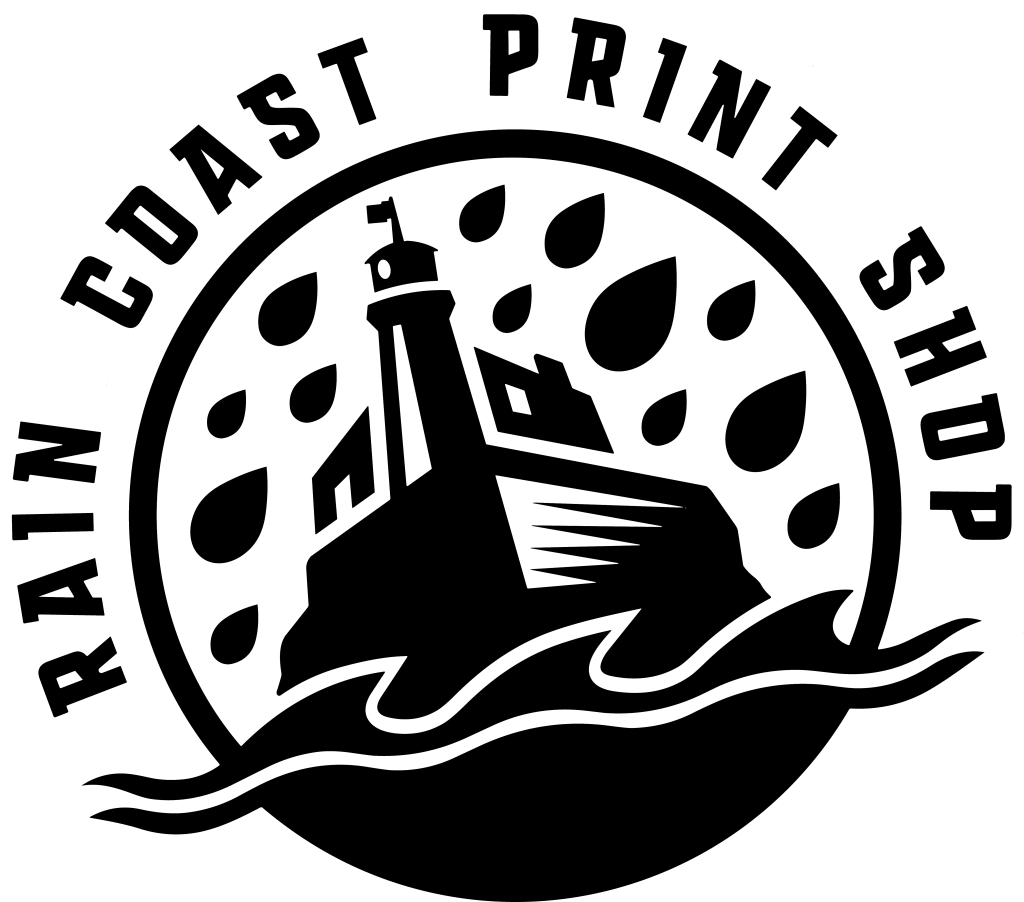 Rain Coast Print Shop Logo