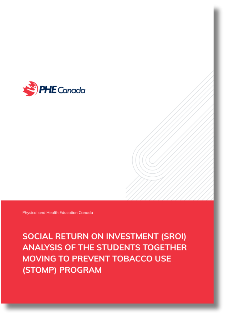 STOMP Social Return on Investment (SROI) Analysis of the Students Together Moving to Prevent Tobacco Use (STOMP) Program front page