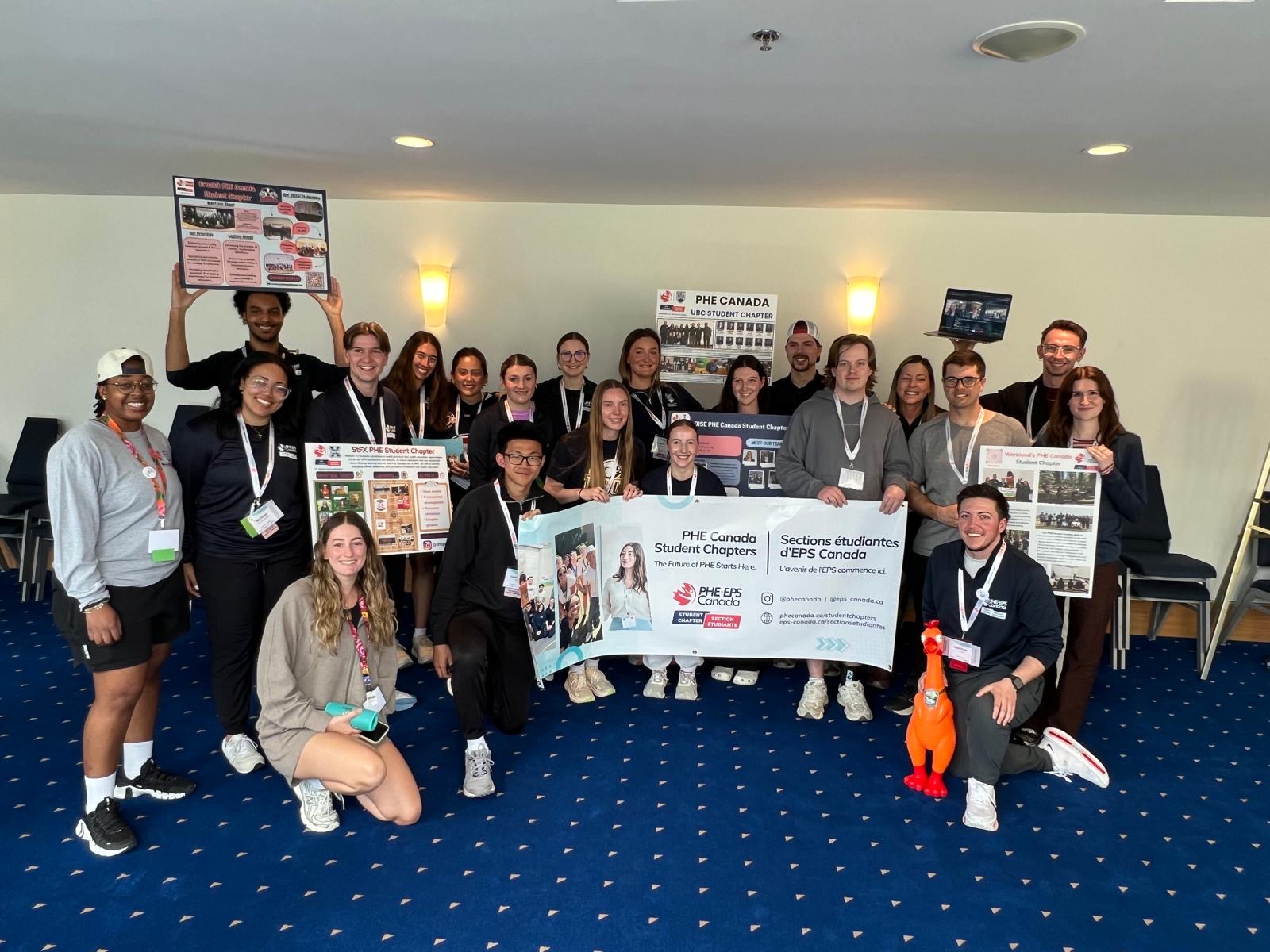 Group photo of the Student Chapter Showcase