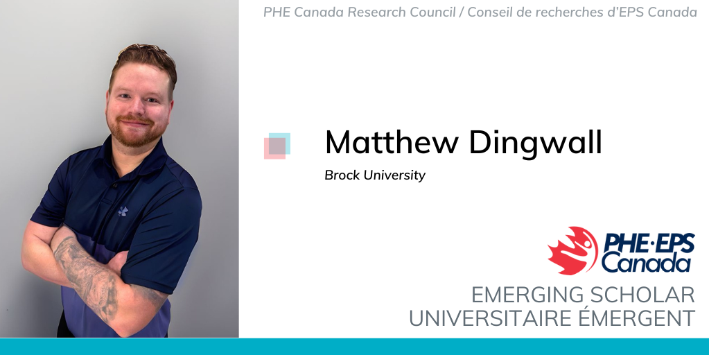 Photo Emerging Scholar 2024 Matthew Dingwall