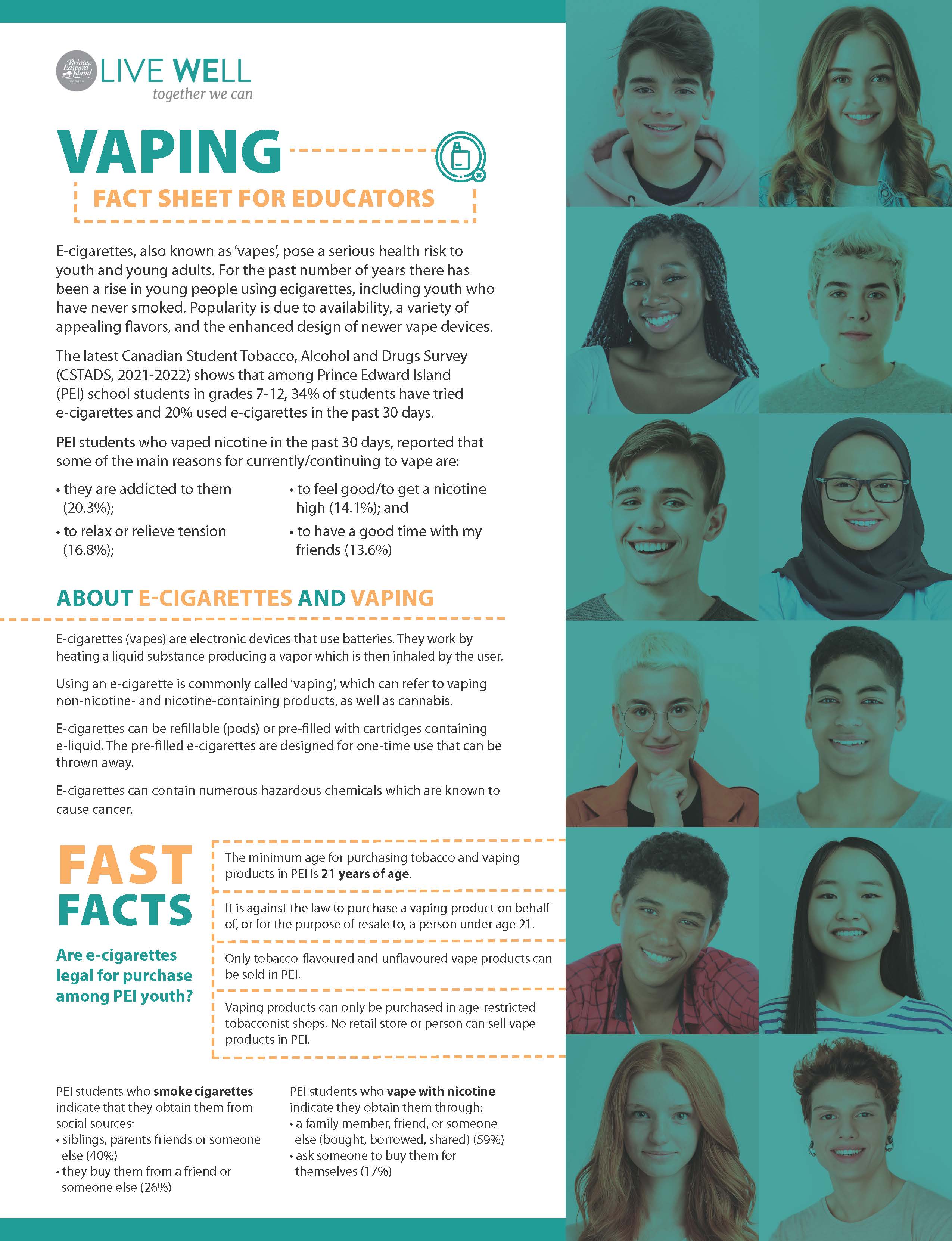 Vaping Fact Sheet For Educators | PHE Canada