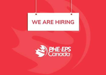 Job posting visual containing the PHE Canada logo and the text "We're Hiring".