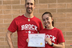 Brittany Giles and Dr. Nathan Hall
