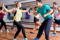 adults dancing in a dance studio in partners