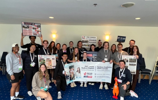 Group photo of the Student Chapter Showcase