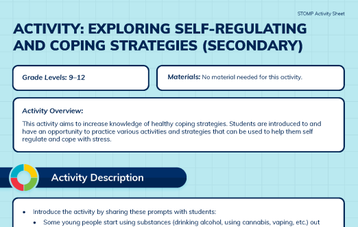 Exploring Self-Regulating and Coping Strategies (Secondary)